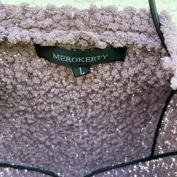 MEROKEETY Women's Long Sleeve Soft Chunky Knit Sweater Open Front Cardigans - Picture 4 of 11